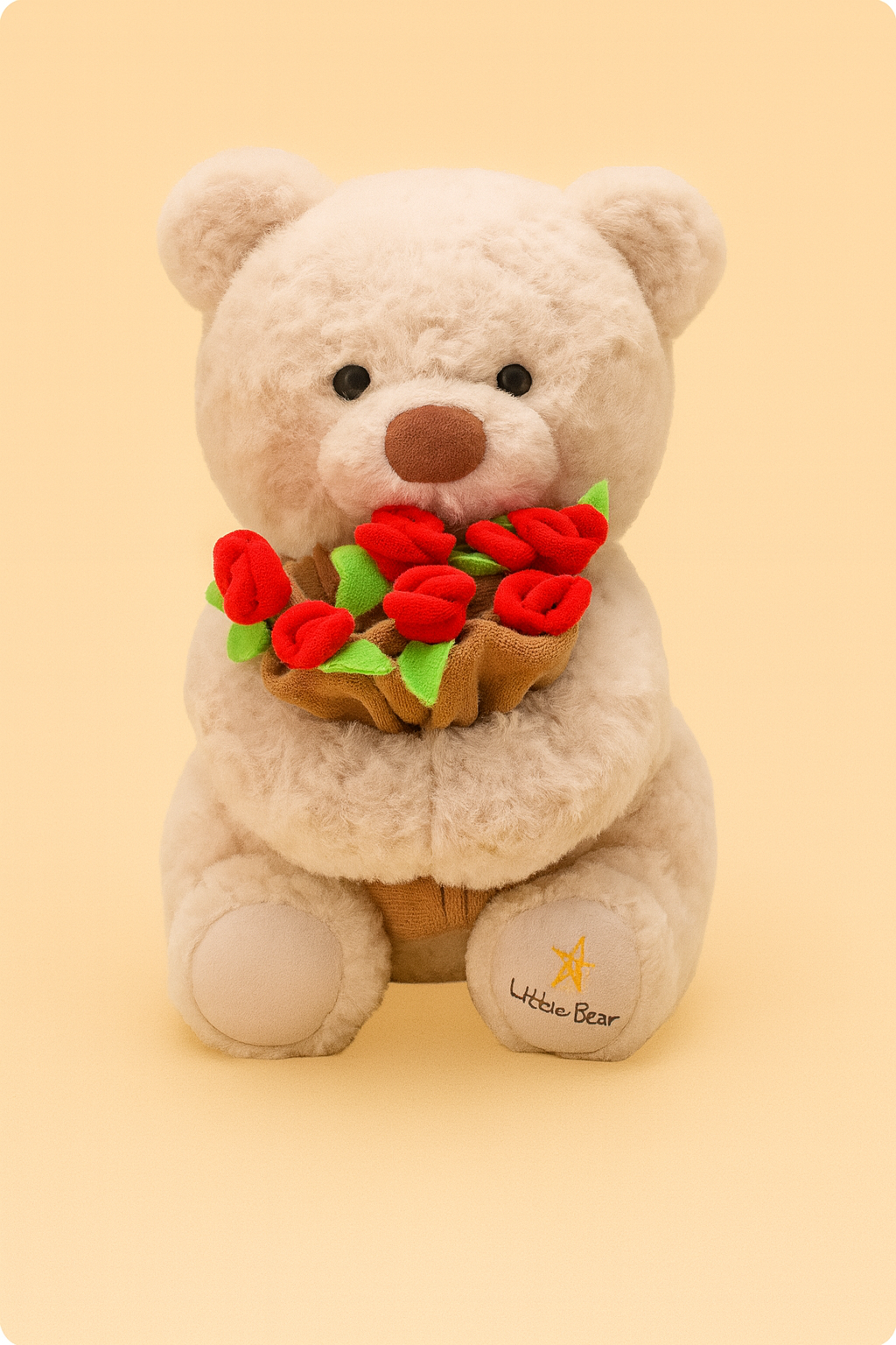 Luvv bear™ Convertible Teddy with Flower Bouquet