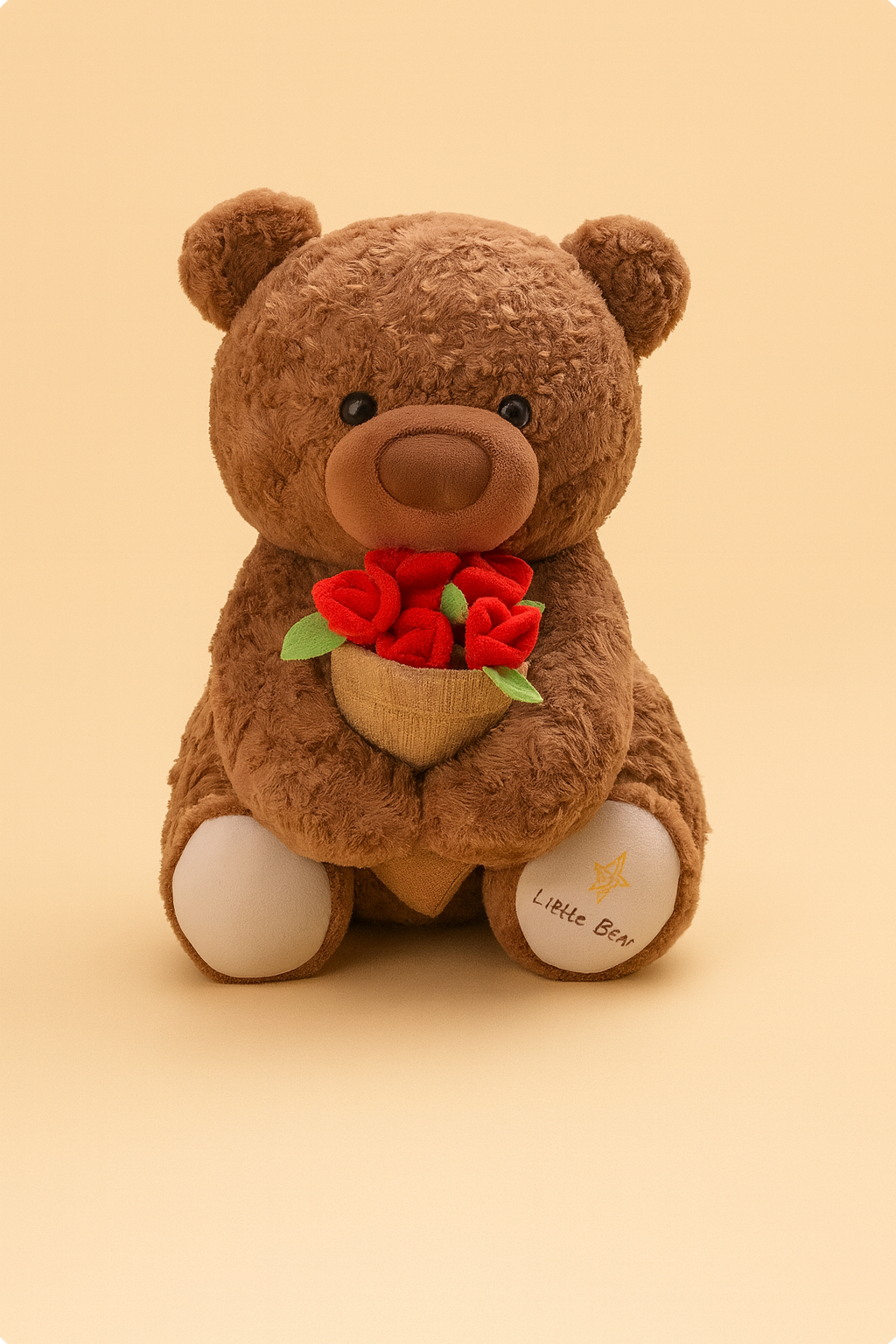 Luvv bear™ Convertible Teddy with Flower Bouquet